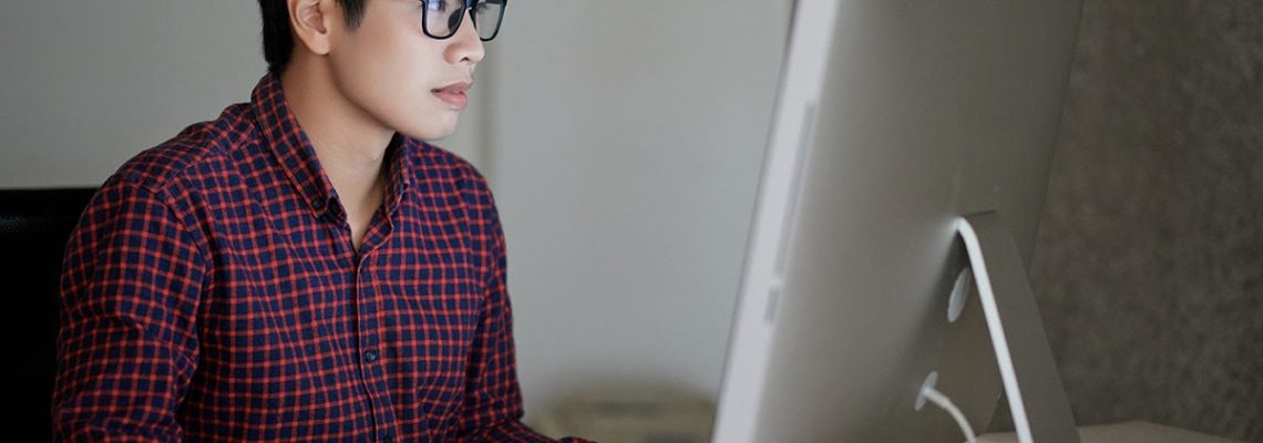 an image of an IT employee carrying otu an epicor database health check