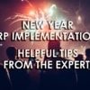an image of employees celebrating new year erp implementations with fireworks