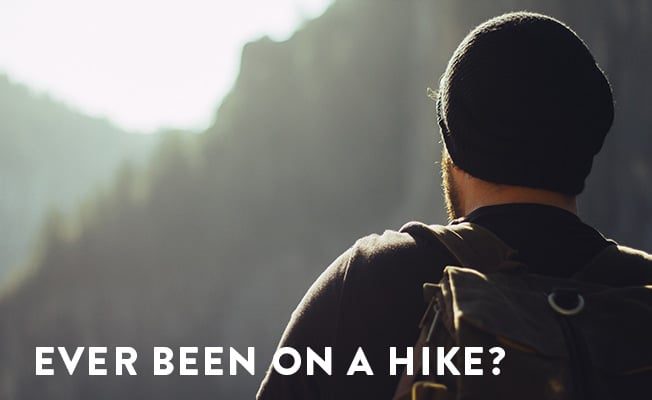 an image of a hiker conducting their own 