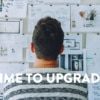 image of man pondering the costof doing nothing when its time to upgrade software.