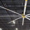 an image of a big ass solutions fan in a warehouse