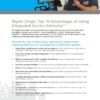 a list of benefits provided by the epicor integrated service estimator