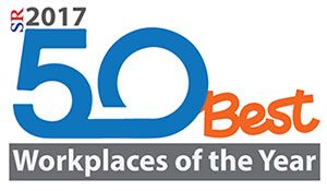 Logo for Silicon Review 50 best workplaces of 2017