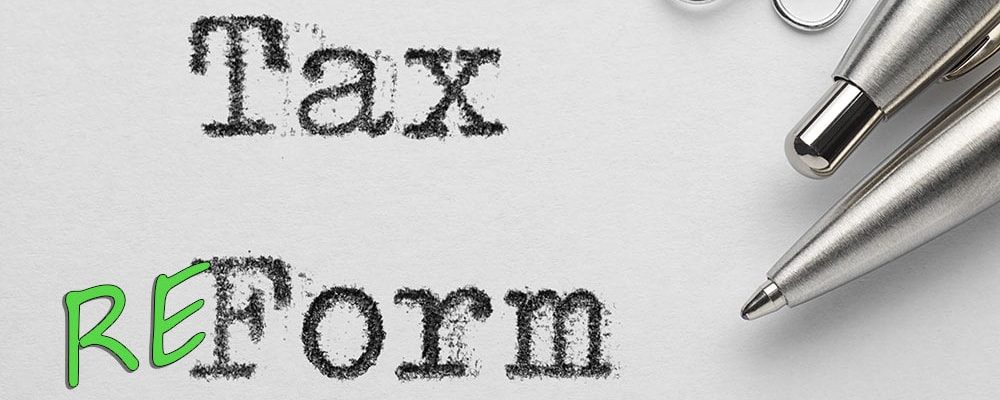 an image of tax reform paperwork