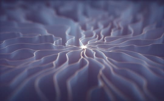 An image of simulated neural networks used to convey the idea of food and beverage manufacturing ai.