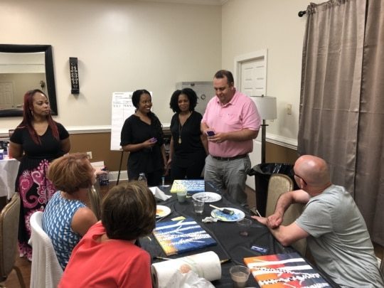 An image of Encompass Solutions, Inc. North Carolina ERP Consultants at Paint Night In Greensboro, NC.