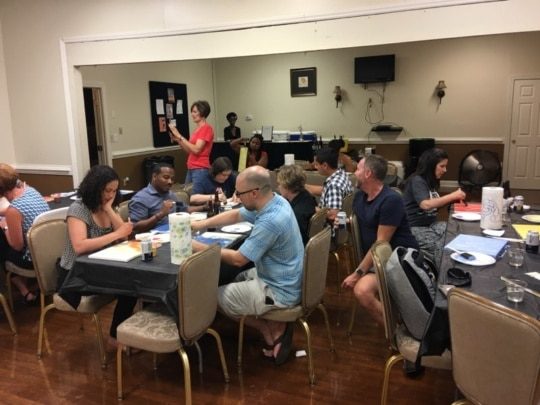 An image of Encompass Solutions, Inc. East Coast ERP Consultants at Paint Night In Greensboro, NC.