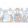 an image depicting the benefits of a self-service customer portal for your business