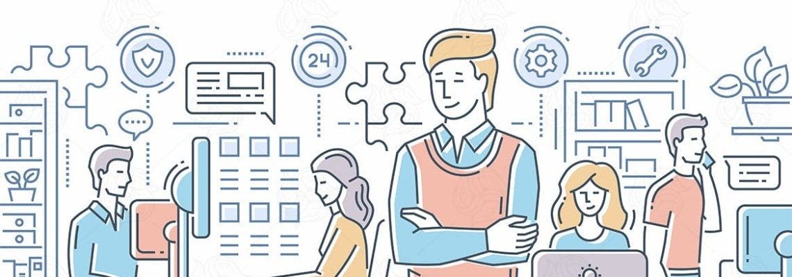 an image depicting the benefits of a self-service customer portal for your business