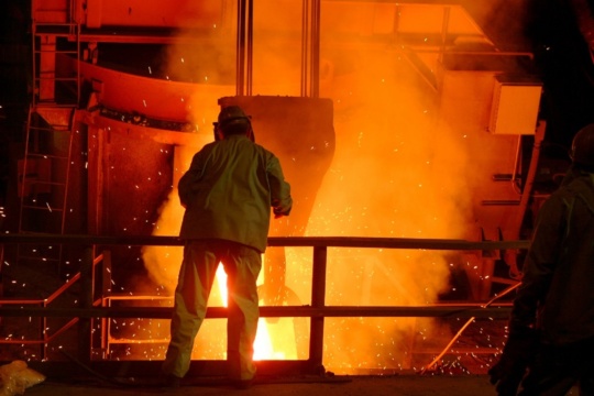a picture of a plant where steel plant a steelworker strike could have taken place if not for recent headway in contract negotiations.