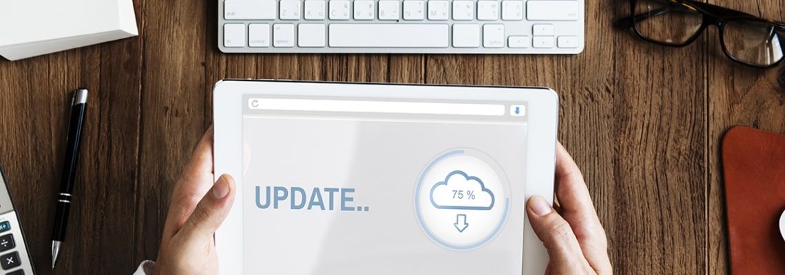 An image depicting April 2019 news and updates from encompass solutions.