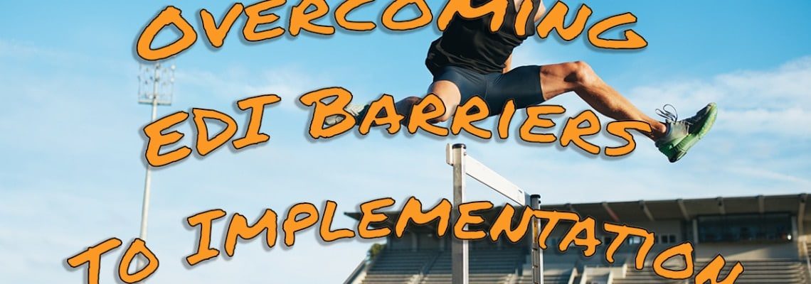 an image of a hurdler jumping over a hurdle symbolizing overcoming edi barriers to implementation
