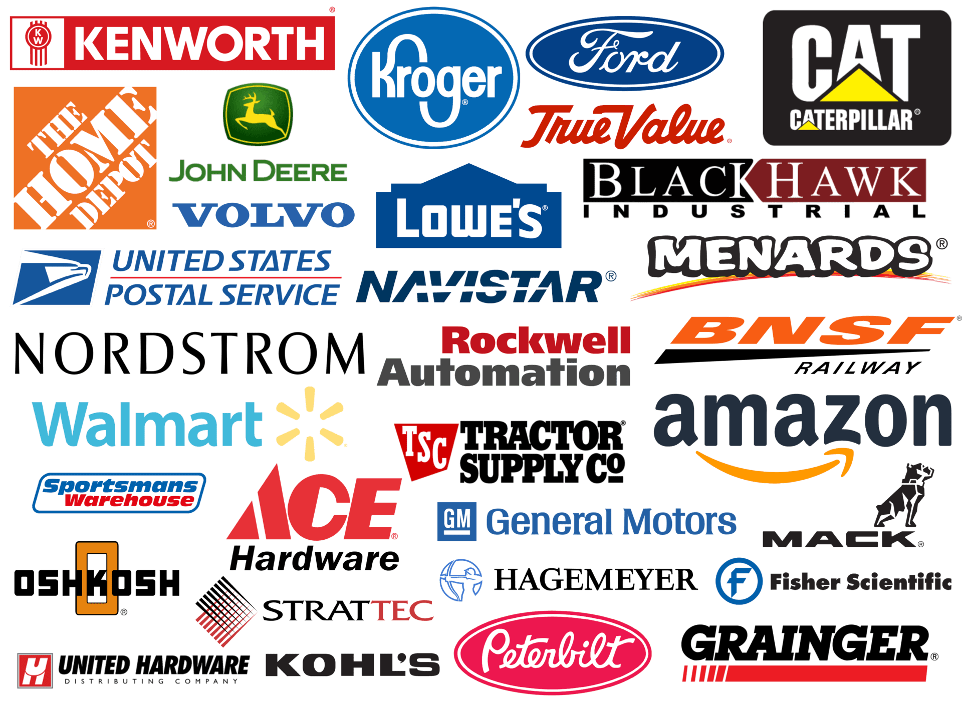 An image of many EnTrust EDI trading partners