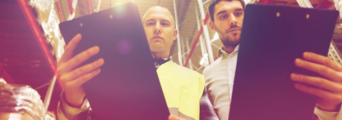 an image of a warehouse and workers who can benefit from epicor mobile warehouse