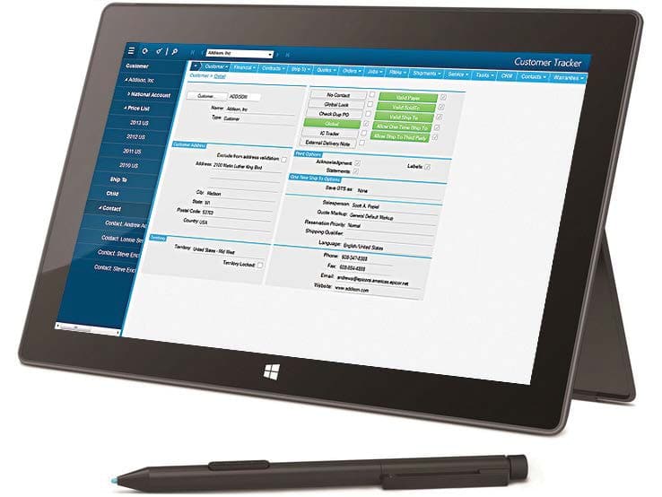 Web Access Framework—Web Access provides a rich user experience over the Web as part of the Epicor Business Architecture