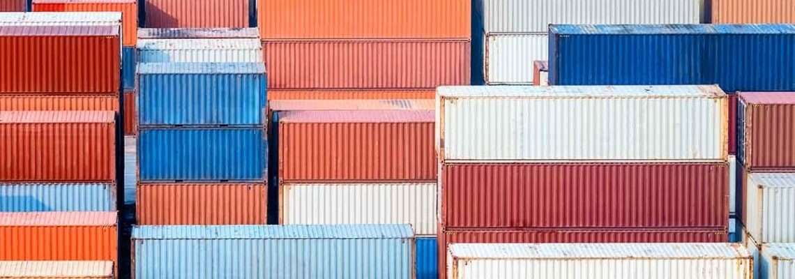 an image of containers as part of ERP Supply Chain Management solutions