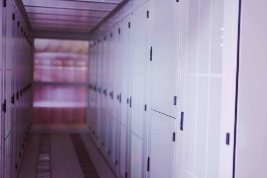 an image of a server room used by epicor prophet 21 cloud erp for distributors on microsoft azure