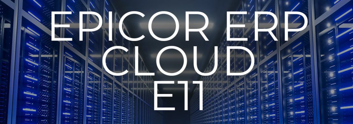 A Banner Displaying News that the Epicor ERP Cloud 11.1.100 Upgrade has been announced
