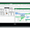 an image of Epicor Kineti spreadsheet server running in on a laptop pc
